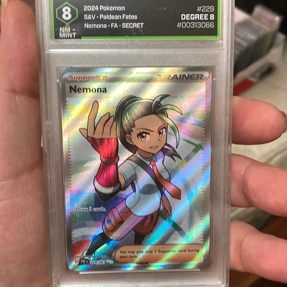Graded  Pokémon card by degree grading